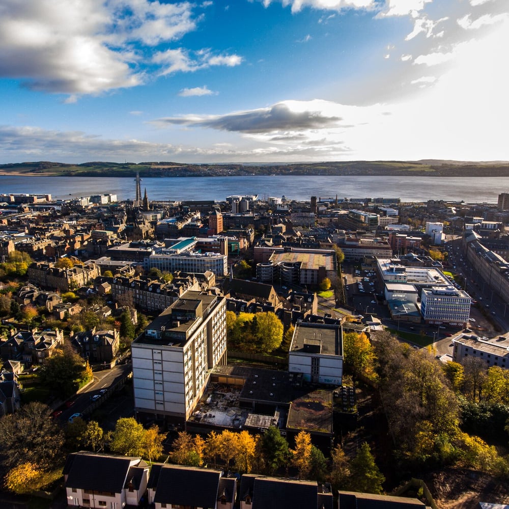 Dundee College Aerial view