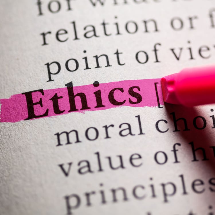 Fake Dictionary, definition of the word Ethics.
