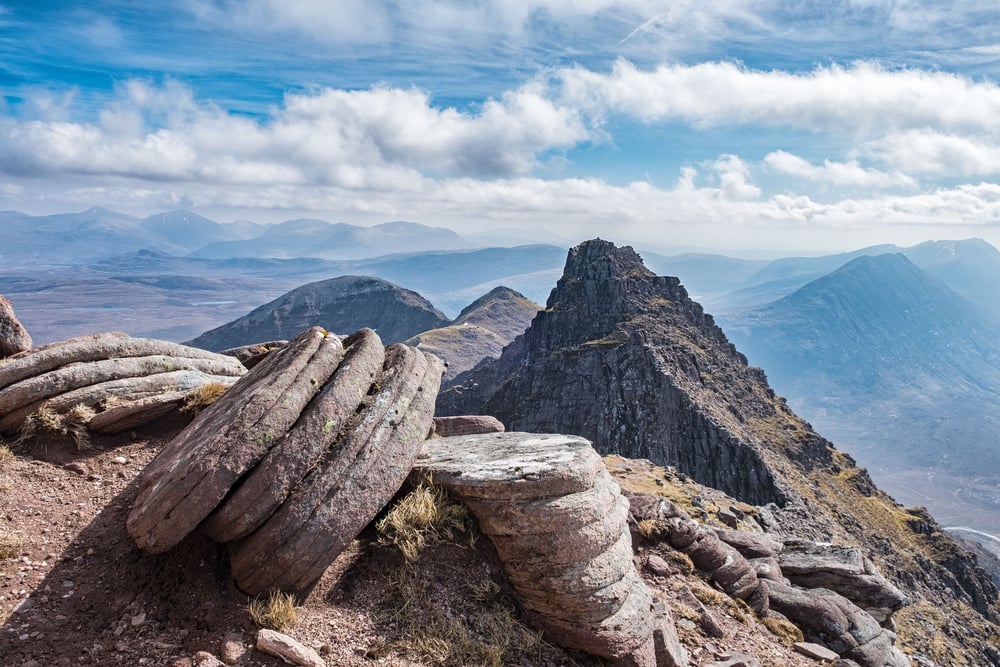 The magnificent An Teallach mountain ridge on the North West of