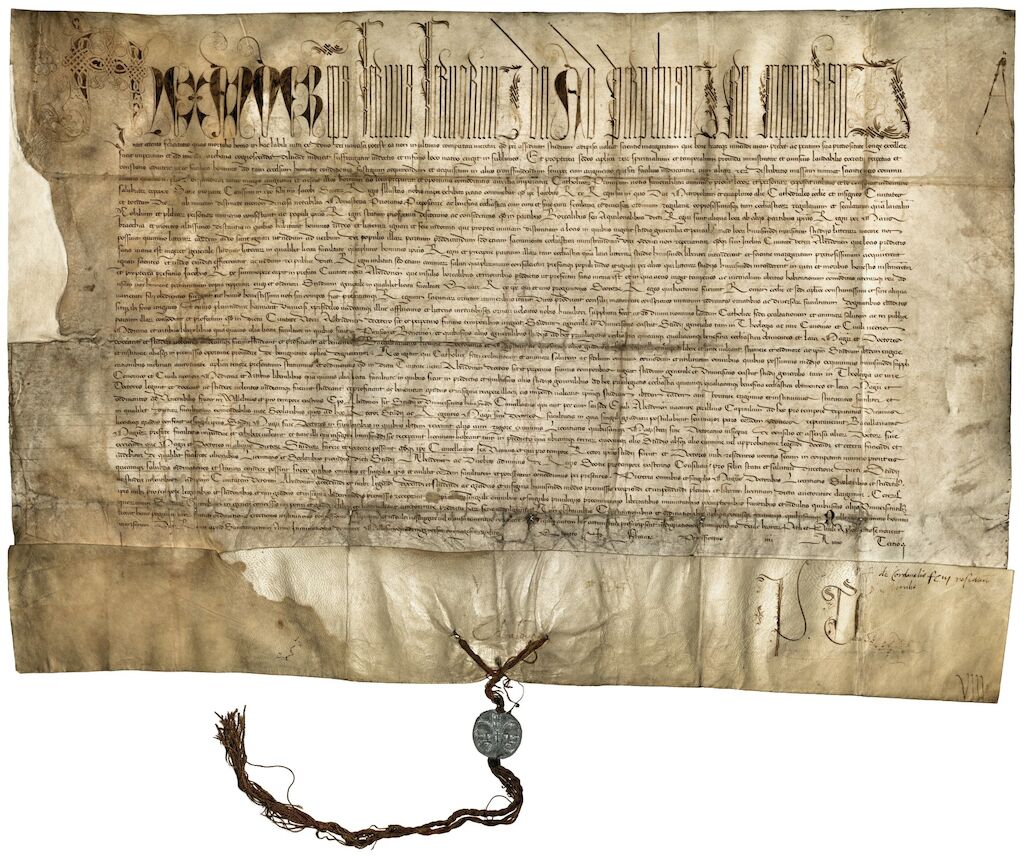 Papal Bull of the University of King’s College, Aberdeen, 1495.