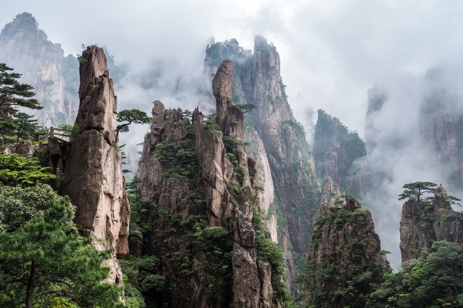 Mount Huangshan UNESCO Biosphere, China.