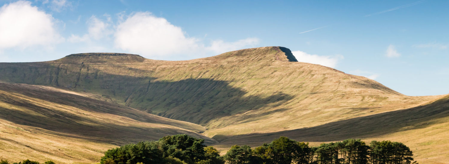 Pen-Y-Fan mountain tops in the Brecon Beacons