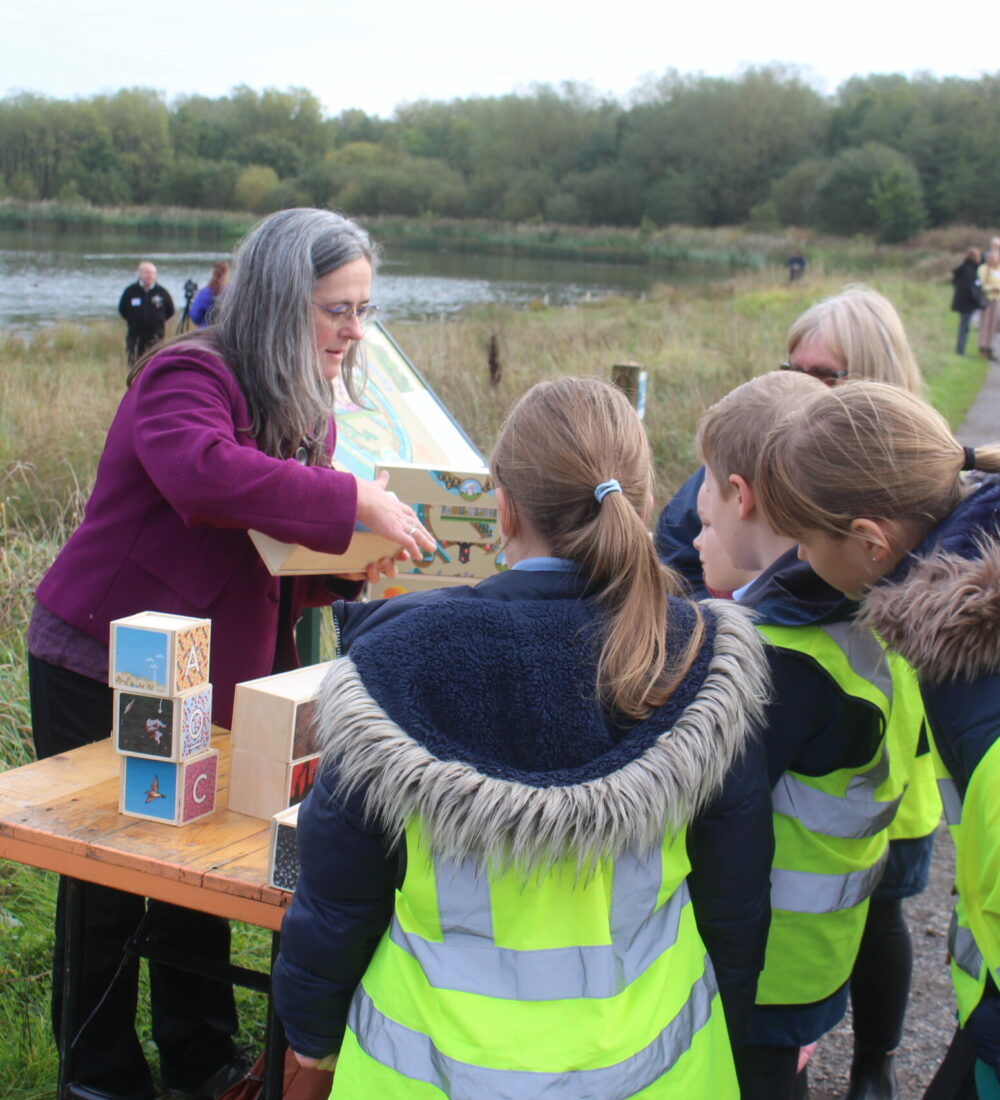 Playing the RoundView at Launch of Wigan and Leigh National Nature Reserve (5)